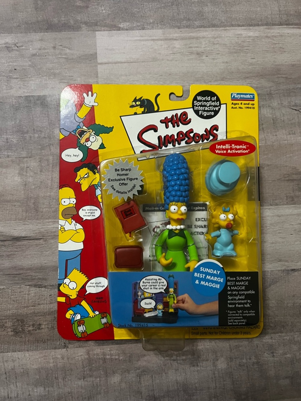 The Simpons SUNDAY BEST MARGE & MAGGIE Playmates Interactive Figure NEW Series10